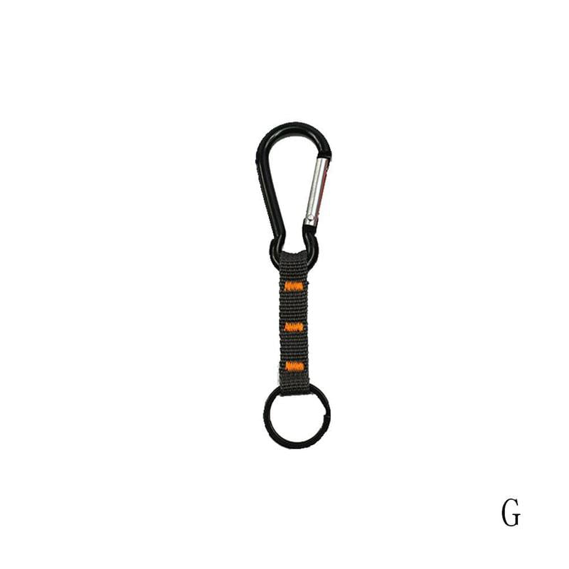 Carabiner Hook Webbing Buckle Nylon Belt Hanging Key Clip Outdoor Ring Camp F5O8