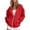 RYE1-Red, variant on Brqkzdu Zip Up Hoodies for Women Long Sleeve Comfy Hooded Sweatshirt Fall Loose Fitting Oversized Sweatshirt with Pockets