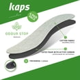 thumbnail image 3 of Plantillas para zapatos Kaps Odour Stop, antiolor, con color carbón, 6 pares, 3 of 9