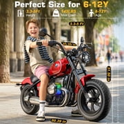 TOKTOO Licensed BMW 24v Electric Dirt Bike for kid, 24V Kid Electric Motorcycle, 24V Ride on Toy for Big Kids 5-8, 300W Power Motor With Removable Training Wheels, up to 12 Miles & 13MPH, Red