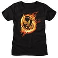 thumbnail image 1 of Hunger Games Pin Black Women's T-Shirt 2Xl, 1 of 2