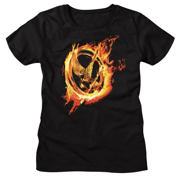 Hunger Games Pin Black Women's T-Shirt