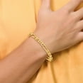 thumbnail image 2 of 14K Solid Yellow Gold 6.5mm Anchor Mariner Link Chain Bracelet, 2 of 6