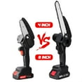thumbnail image 4 of 8 Inch Brushless 88VF Electric Chain Saw Mini Chainsaw Rechargeable Wood Cutter Pruning Garden Power Tool For 18V Battery, 4 of 7