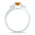 thumbnail image 2 of SZUL Women's Citrine and Diamond Sparkle Ring in 10K White Gold, 2 of 5