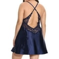 thumbnail image 4 of KVMeteor Women's Plus Size Sexy Hollow Out Lace Solid Color Nightgown, 4 of 4
