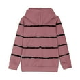 thumbnail image 6 of ZyeKqe Toddler Clothes Boys Girls Fleece Lined Hoodies Kids Fall Winter Long Sleeve Shirts Striped Pullover Hooded Sweatshirts, 6 of 6