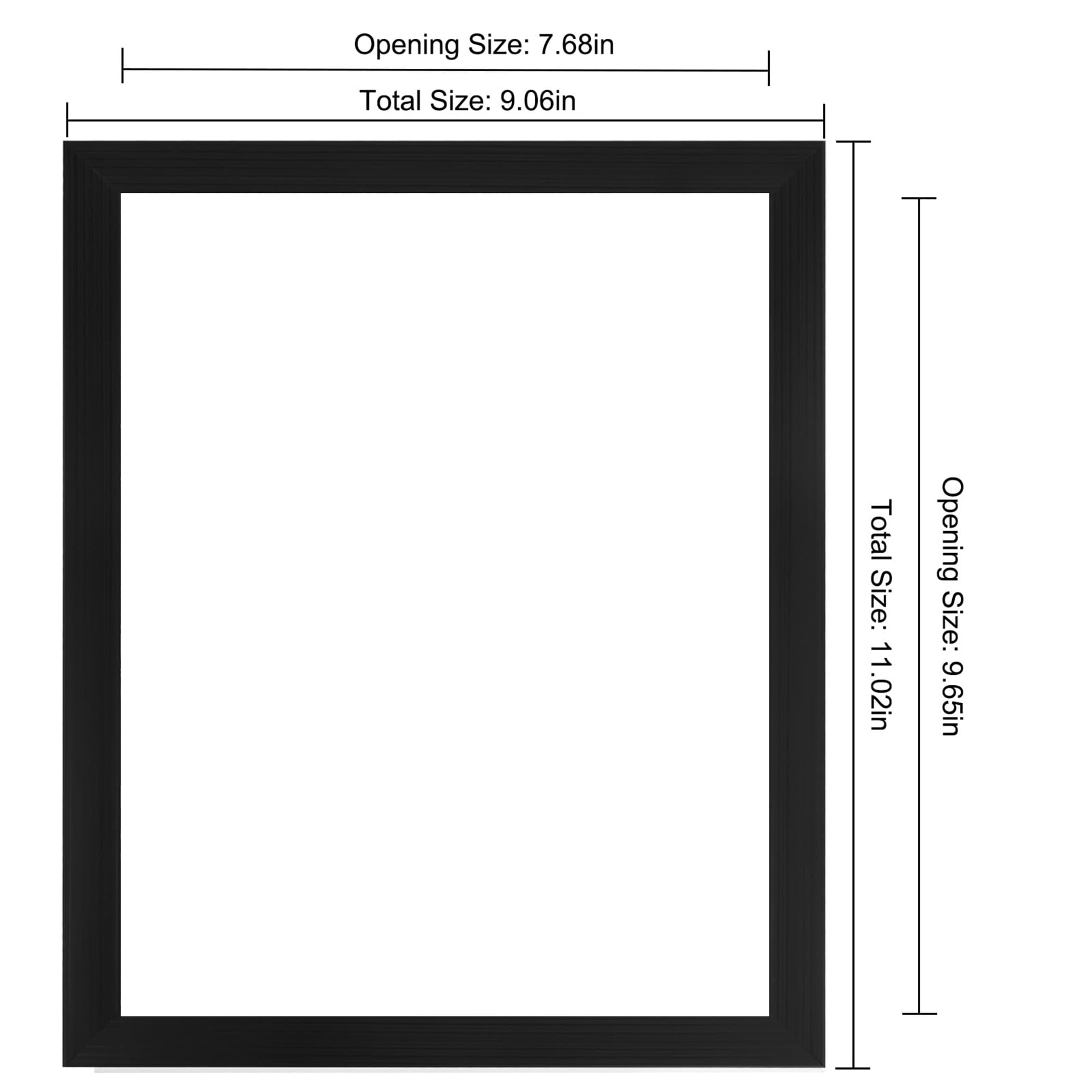 8x10 Photo Frames, 12 Pack Multi-Use Frames, Wall Mountable Picture Frames, Desktop Display Frames, Perfect for Gallery Wall, Family Picture Collages, Office Decor, Black