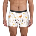 thumbnail image 2 of Goofa Funny Chicken Printed Men's Boxer Briefs Underwear, Moisture-Wicking Underwear, Trunk,Soft and Breathable Cotton Underwear-Small, 2 of 9