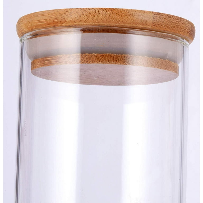 Borosilicate Glass Bottle Lid Bamboo 85/120 MM 550 Ml Borosilicate