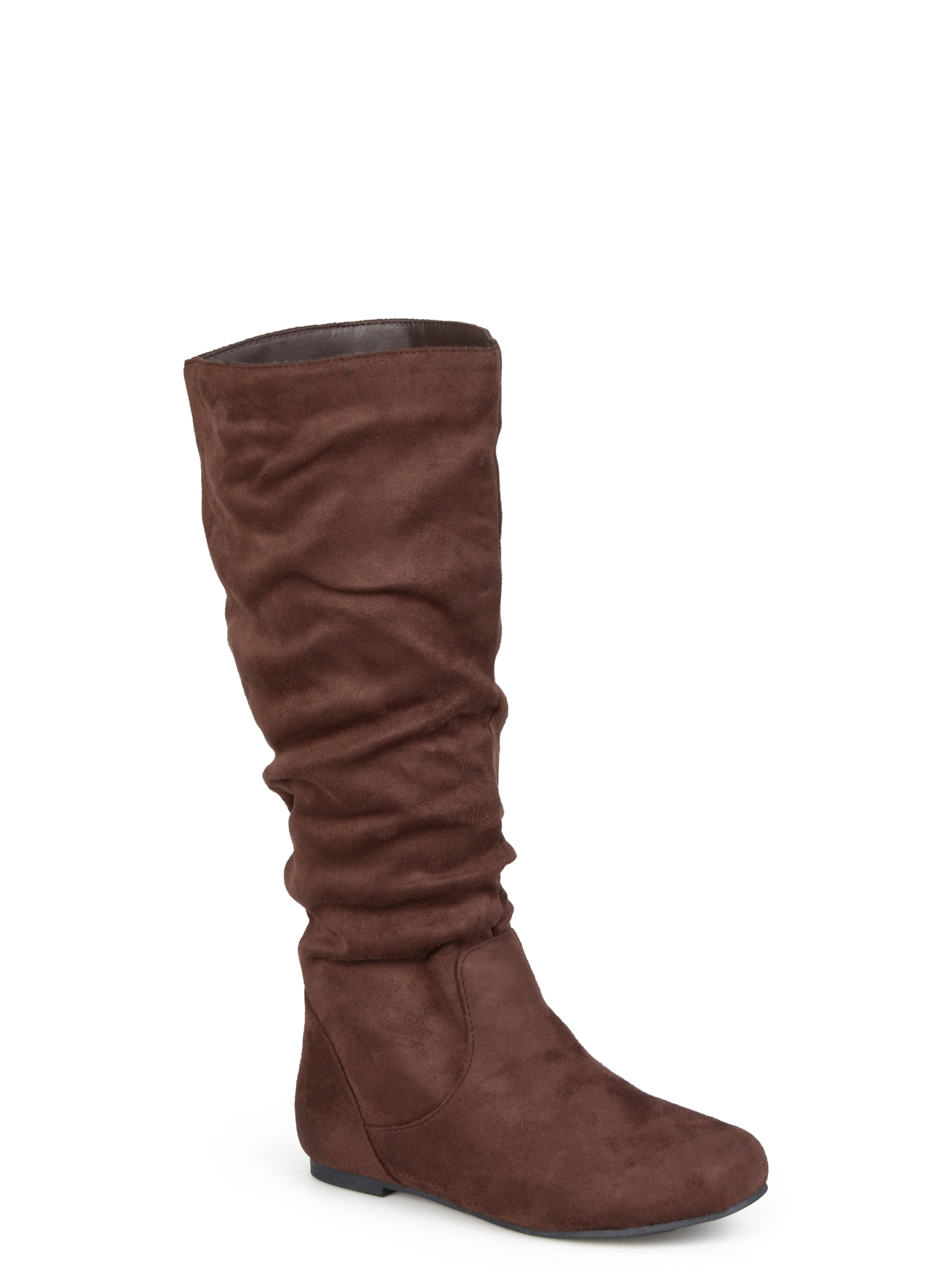 Brinley Co. - Women's Slouchy Microsuede Boots - Walmart.com