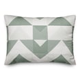 thumbnail image 2 of Creative Products Geo Blocks Green 14 x 20 Indoor / Outdoor Pillow, 2 of 3