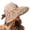 Z42-Khaki, variant on XINPING Women's Mesh Bow Sun Bucket Hat, Breathable UV Protection Wide Brim Beach Vacation Hat with Bow Detail for Summer Travel and Casual Wear