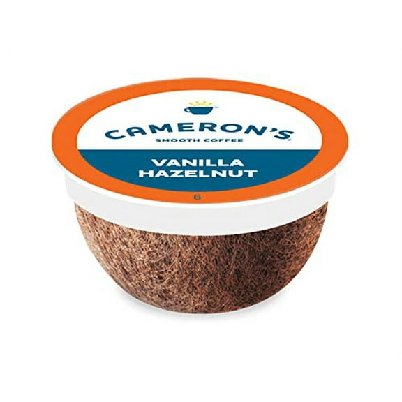 Cameron's Coffee Single Serve Pods, Flavored, Vanilla Hazelnut, 12 Count (Pack of 1)