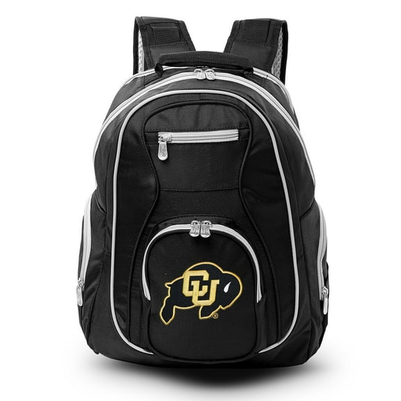 Colorado Buffaloes Trim Color Laptop Backpack - Black
