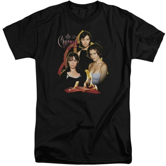Charmed Original Three Adult Tall T-Shirt Black