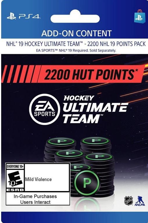 NHL 19 Ultimate Team NHL Points 2200, EA, Playstation
