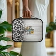 thumbnail image 4 of FKELYI Bible Cover Faux Leather Book Cover with Handle Zippered Bible Case Church Bible Bag Sunflower Cow Cross Print Scripture Protector for Prayer Outdoor Study, 4 of 6