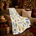 thumbnail image 3 of Soccer Birthday Party Celebration Watercolor, Playful Artistic Scene, Warm Flannel Blanket for Living Room and Bedroom, Celestial Art Lovers Valentine's Day Gift, Artistic Home Decor, 3 of 9