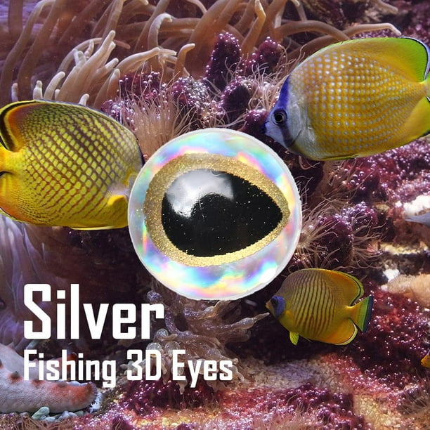 Yocowu 200pcs 6mm Soft Molded Epoxy Resin 3D Holographic Fishing