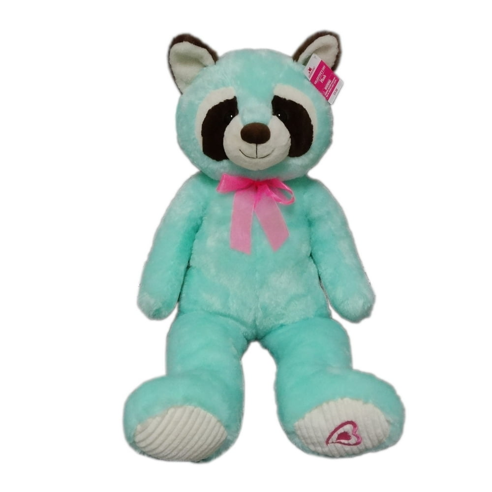 Way To Celebrate Valentine's Day Large Plush, Raccoon, Blue Walmart