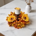 thumbnail image 4 of Mrzvby Fall Decoration and Home Decor,Autumns Harvests Festival Candle Ring And Faux Maple Leaf Berry And Pinecone Decorative Wreath And Designed For Candle Centerpieces, 4 of 6
