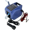 thumbnail image 6 of 12v Trailer Winch,Reversible Electric Winch, for Boats up to 6000 lbs.,with synthetic rope,with extra pulley hook,power in and power out,with manual function.blue plastic casing, 6 of 19