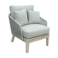 thumbnail image 2 of Outsy 0AEVE-W09-GR-R Eve Outdoor & Backyard Wood, Aluminum & Rope Furniture Set, Gray & Beige - 4 Piece, 2 of 12