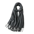 thumbnail image 6 of Large Soft Feel Pashmina Scarf for Women, Silky Shawl Wrap, Trendy Fashion Scarf for Travel, Wedding, Evening Dress, Lightweight Neck Wrap, Elegant Daily Wear Army Green, 6 of 8