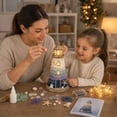 thumbnail image 5 of DIY Sea Glass-Style Lighted Lighthouse Craft Kit, LED Glowing Night Light Making Set with Decorative Shells Pearls, Nautical Coastal Handmade Art Gift for Crafters, 5 of 6