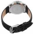 thumbnail image 4 of Women's Quartz Multifunction Crystal Leather Black Strap Watch, 4 of 5
