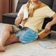 thumbnail image 5 of Balery Blue Sky Cute Wolf Pantalones cortos de pijama de punto de algodón para hombre con cinturilla y bolsillos-Large, 5 of 6