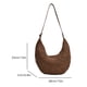 thumbnail image 4 of Bolso Media Tejido Paja para Mujer Playa Verano Viajes Al Aire Libre (Beige), 4 of 5