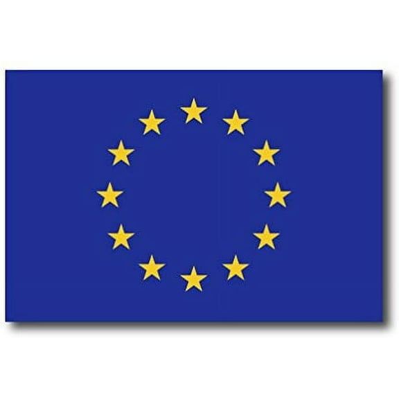 European Union Flag Car Decal - 3" x 5"