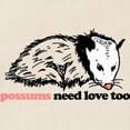 thumbnail image 2 of CafePress - Possums Need Love Too Tote Bag - Unisex Canvas Tote Bag, Beige, 1-Piece, 2 of 6