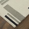 thumbnail image 3 of HomeRoots 514404 10 x 14 ft. Ivory & Taupe Wool Abstract Hand Tufted Handmade Rectangle Area Rug, 3 of 5