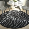 thumbnail image 2 of SAFAVIEH Soho Andrew Geometric Area Rug, Dark Grey, 6' x 6' Round, 2 of 8
