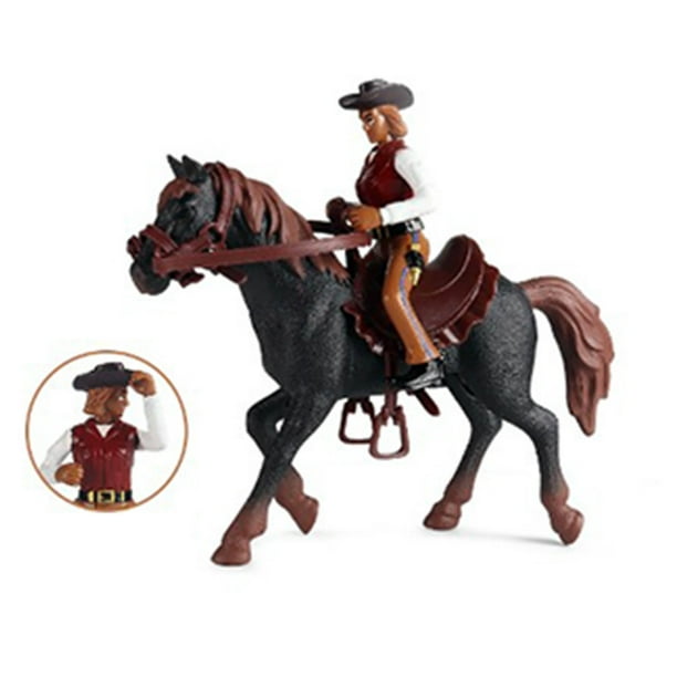 Figura de vaquero Jadeshay Juguete de caballo de vaquero figura de acción alta