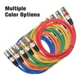 thumbnail image 5 of 10 feet Microphone XLR Cable, Male to Female, 3 Pin Mic Cable, Yellow, 5 of 8