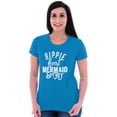 thumbnail image 4 of Cute Hippie Heart Mermaid Sprit Womens Slim Fit Graphic Tee Brisco Brands L, 4 of 4
