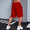 thumbnail image 4 of Mens Casual Shorts - Drawstring Elastic Waist Summer Beach Stretch Golf Shorts, 4 of 5