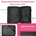 thumbnail image 3 of Luggage Sets 3 Piece, Expandable Hard shell ABS Suitcases with Double Spinner, Travel luggage Set with TSA Lock 20/24/28inch, 3 of 9
