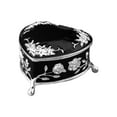 thumbnail image 2 of Treasure Chest Box Heart Shape Ear Holder Jewelry Box Small for Wedding Black, 2 of 9