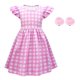 thumbnail image 1 of Vestido Para Niños Rosa Barbie Vestidos De Princesa Cosplay Disfraz De Halloween Faldas De Fiesta De Una Línea De Bebé Niña, 1 of 4