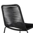 thumbnail image 6 of Afuera Living Steel Frame 30" Outdoor Barstool in Black Rope/Black (Set of 2), 6 of 8