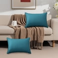 thumbnail image 4 of Waterproof Outdoor Rectangle Pillow Cover | Weather Resistant Cushion Protector | Solid Color Backrest Pillow Cover for Patio, Garden, Pool Furniture, 4 of 9