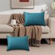 thumbnail image 5 of Lekihaqq Water Proof Outdoor Pillow Cover Rectangle Solid Color Cushion Protector Modern Backrest Water Resistant For Patio Garden Pool Chair, 5 of 10
