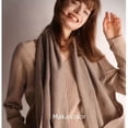 thumbnail image 4 of Bufanda de cachemira de invierno de color sólido con borlas de pashmina para clima frío, bufandas para mujeres y niñas, chal grueso y cálido, 4 of 5