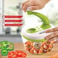 thumbnail image 5 of Brentwood 8 Cup Hand Crank Food Processor with Stainless Steel Blades and Paddle Mixer in Green, 5 of 6