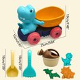 thumbnail image 3 of Dinosaur Atv Toy Set 7 Piece For Kids Outdoor Sand And Water Play Includes Engineering Vehicle Design, 3 of 9